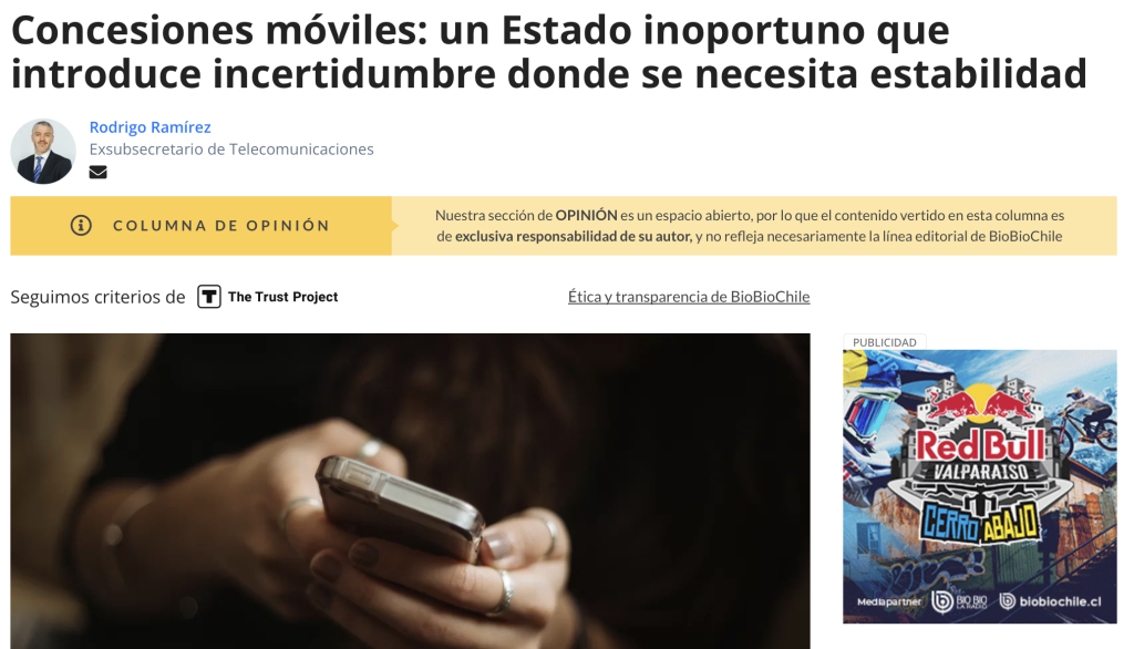 Concesiones móviles y certeza regulatoria: una discusión que importa ahora